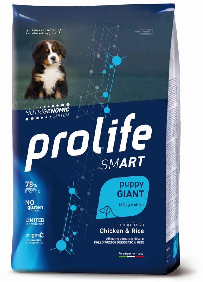 DOG PROLIFE PUPPY GIANT CHICKEN&RICE 10 KG