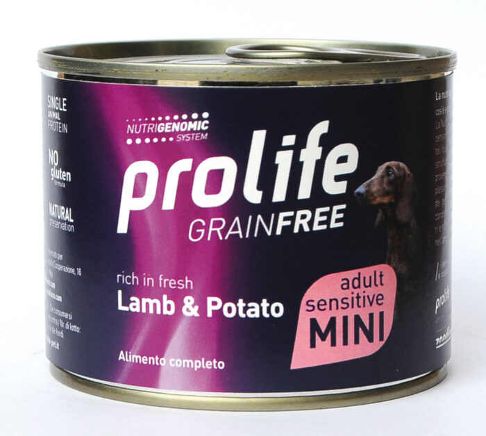 DOG PROLIFE WET GRAINFREE MINI LAMB & POTATO- 200 gr