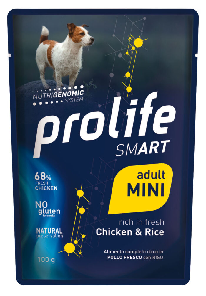 DOG PROLIFE WET SMART ADULT CHICKEN & RICE- busta 100 gr